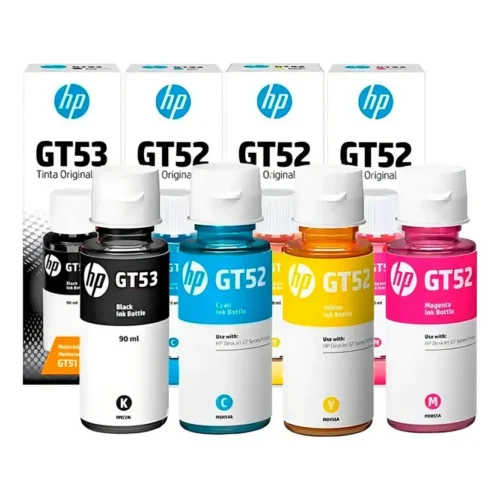 kit 4 tintas para impresora hp gt53 y gt52